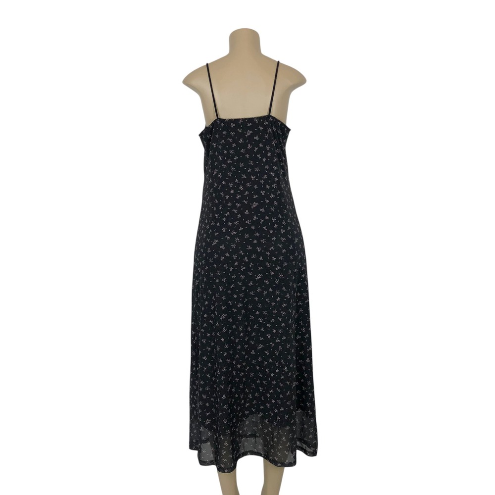 Pink Republic Floral Print Mesh Midi Slip Dress Size M V-Neck Fairy Grunge Y2K - Picture 4 of 7